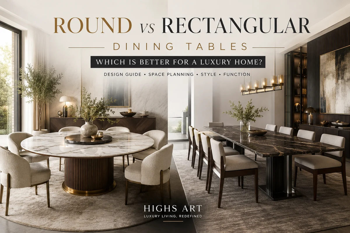Round vs Rectangular Dining Tables: Which Is Better for a Luxury Home?